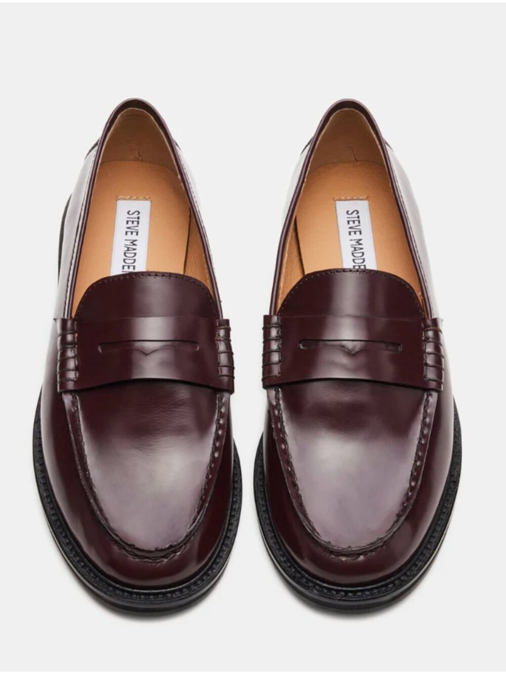 NIB Steve Madden Madison Burgundy Loafers, sz 7